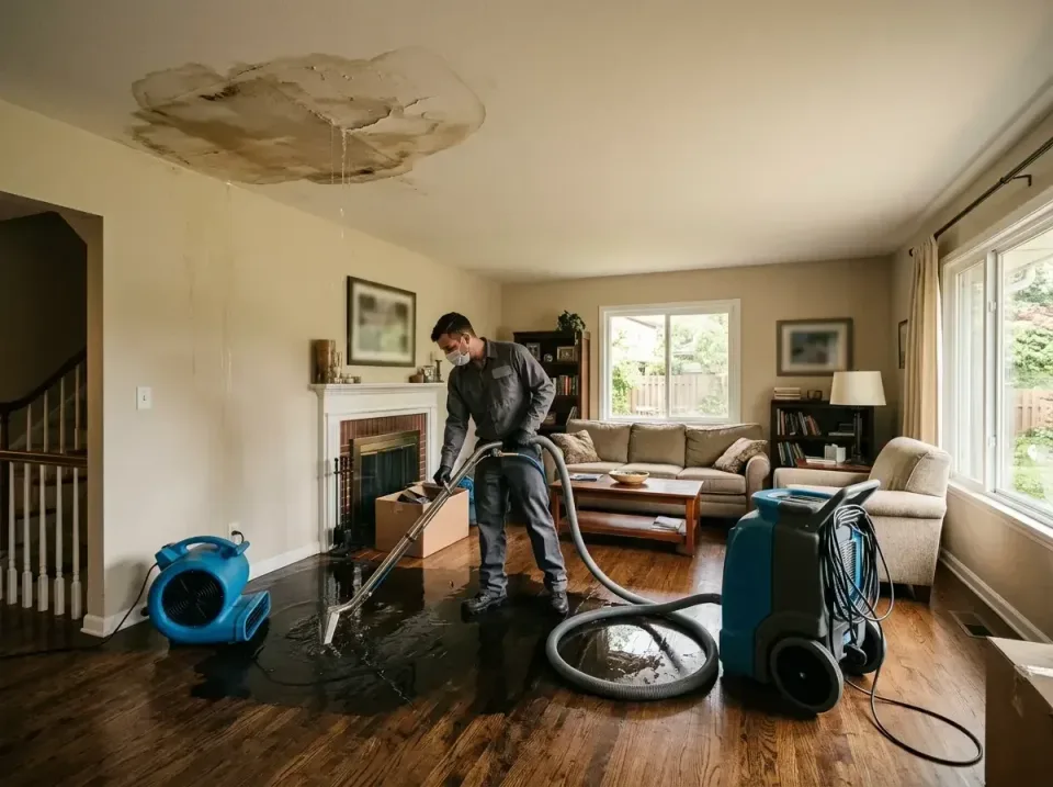 attic-pipe-burst-ceiling-drip-008 — frequently asked questions, Water Damage Restoration & Carpet Care in Clifton, TN